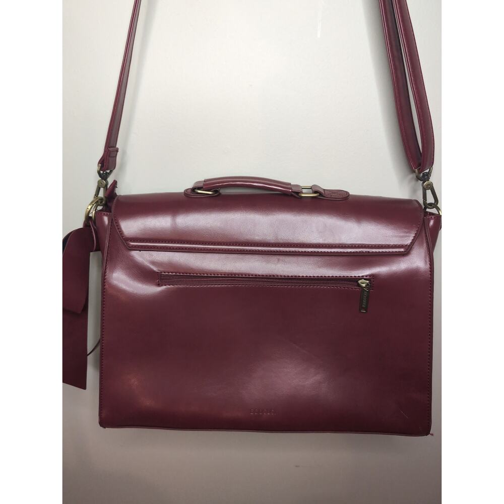 Ecosusi Burgundy wine red floral eyelet and bow laptop case - Picture 6 of 13